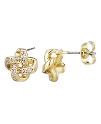 Adornia Gold Knot Twist Stud Earrings