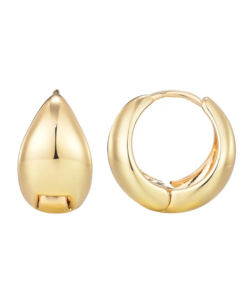 Adornia Gold Plated Purse Hoop Earrings