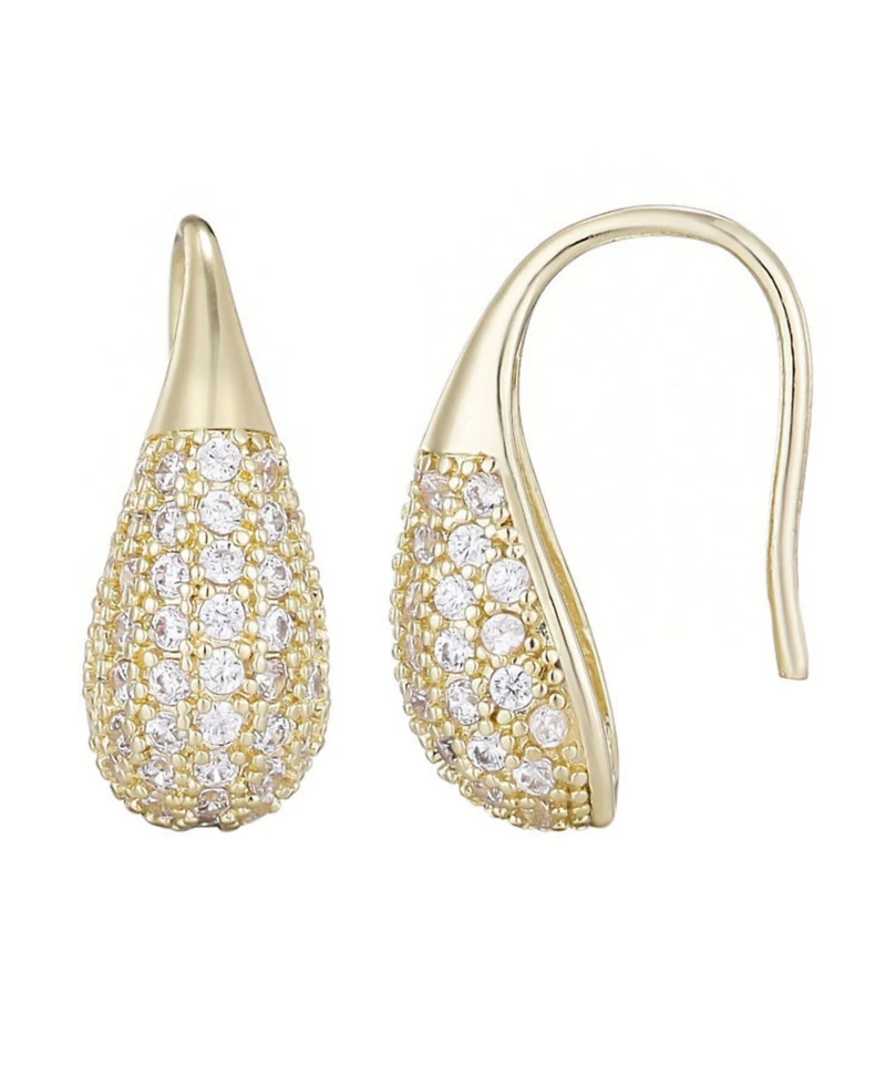 Adornia Gold Cubic Zirconia Teardop Wire Earrings
