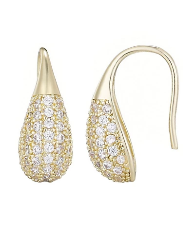 Adornia Gold Cubic Zirconia Teardop Wire Earrings