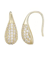 Adornia Gold Cubic Zirconia Teardop Wire Earrings