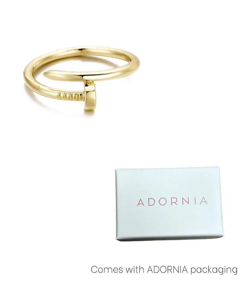 Adornia Gold Nail Ring