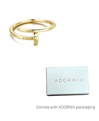 Adornia Gold Nail Ring