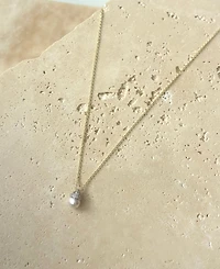 Adornia Gold Freshwater Pearl Hanging Necklace