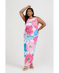 Fashion-szn Curve Women's Mesh Maxi Dress