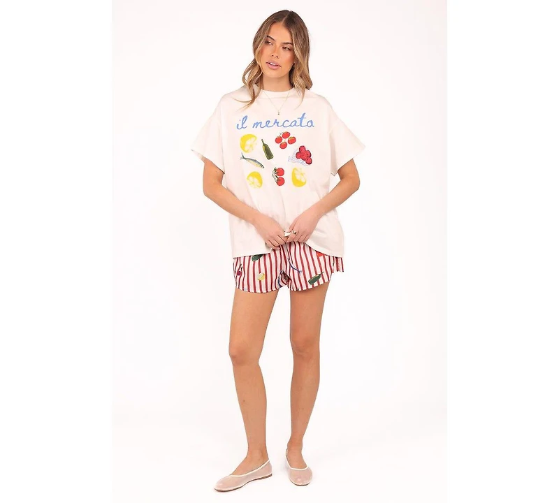 Petal and Pup Women's Krystal Short Set - Red Stripe Xl