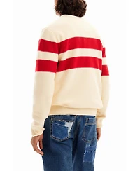 Desigual Men's Striped sweater with pattern.