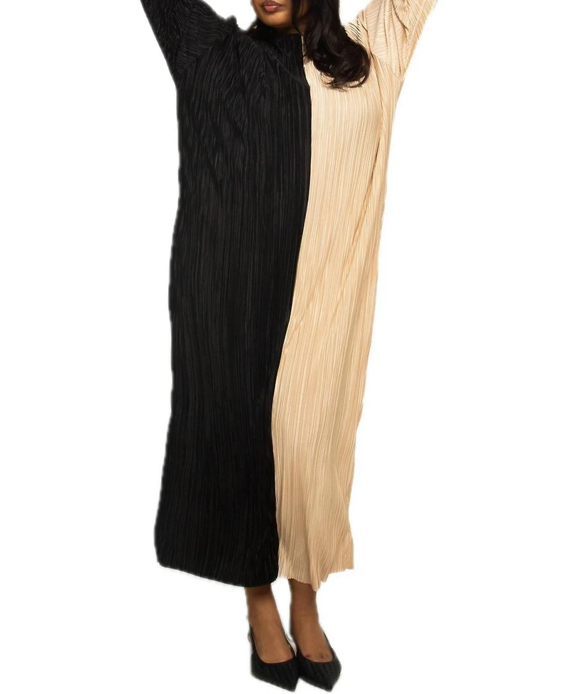 Fashion-szn Curve Women's Colourblock Midaxi Dress
