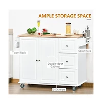 Slickblue Wooden Kitchen Storage Cabinet with Adjustable Shelves for Pantry and Dining Room Use