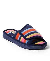 Dearfoams Women's Mickey Terry Adjustable Shower Slide House Slipper