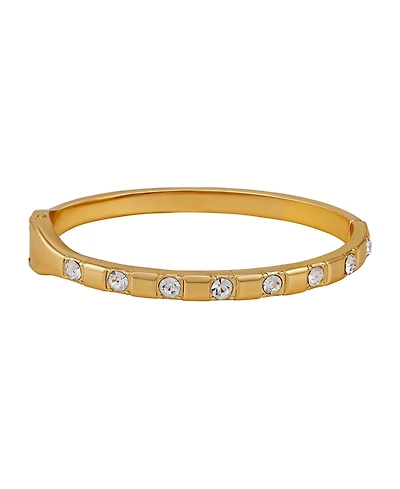 Guess Rhinestone Gold-Tone Bangle Bracelet