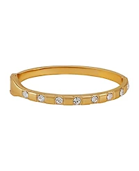 Guess Rhinestone Gold-Tone Bangle Bracelet