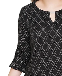 Ny Collection Petite Bell Sleeve Top