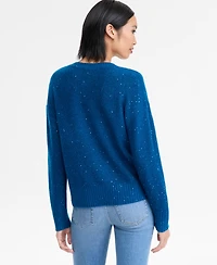 I.n.c. International Concepts Women's Roving Sequin V-Neck Sweater, Macy's Exclusive