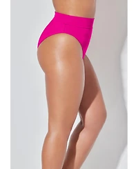 Swimsuits for All Women's High Waist Cheeky Shirred Brief