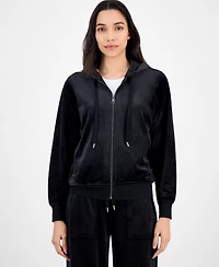 Style & Co Women's Velour Zip-Up Hoodie, Macy's Exclusive
