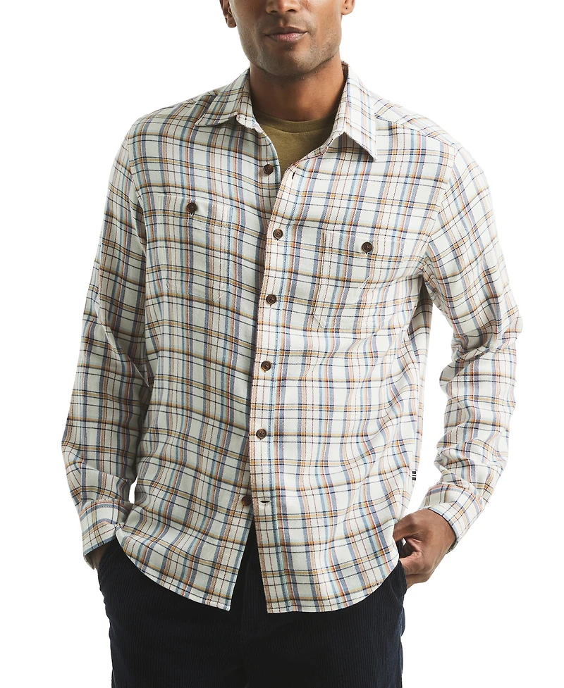 Nautica Men's Stretch Flannel Plaid Shirt