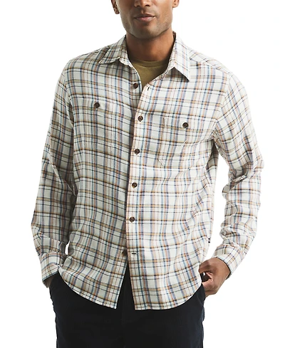 Nautica Men's Stretch Flannel Plaid Shirt