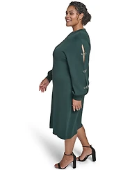 Eliza J Plus Bow Sleeve Sweater Dress
