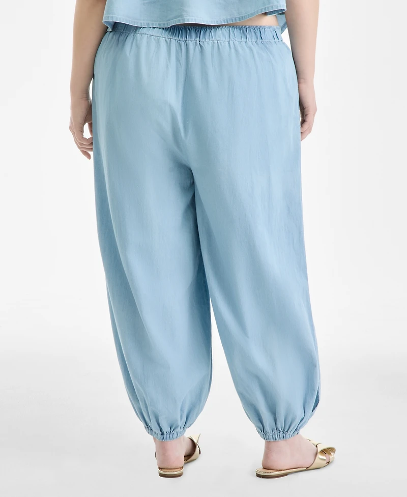 On 34th Plus Size High Rise Elastic Waist Pants, Macy's Exclusive