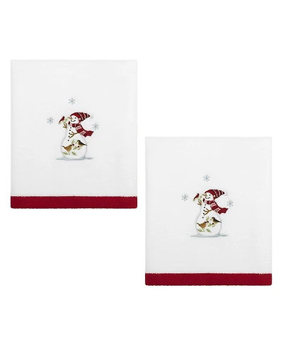 Holiday Cheer Cotton 2-Pc. Hand Towel Set, 28" x 16"
