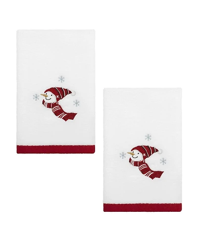 Avanti Holiday Cheer Cotton 2-Pc. Fingertip Towel Set, 18" x 11"