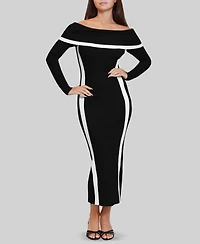 Dylan Ryan Women's Off The Shoulder Sweater Dress