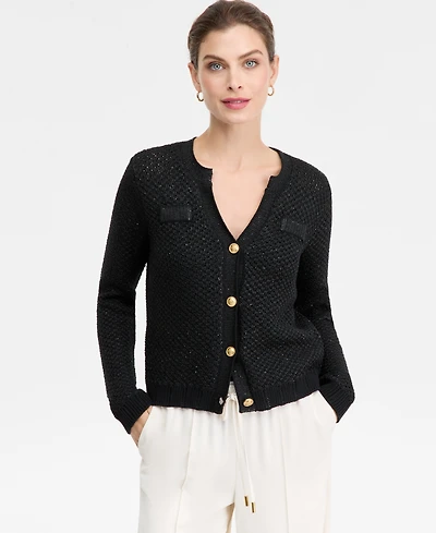 I.n.c. International Concepts Women's Metallic Cardigan, Macy's Exclusive