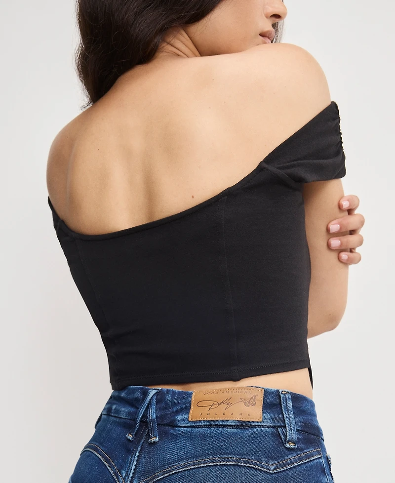 Good American Petite Dolly Jolean Mid Rise Jeans