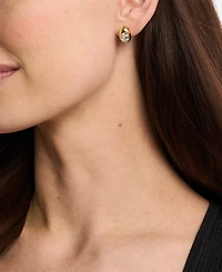Michael Kors Oval Stone Stud Earrings