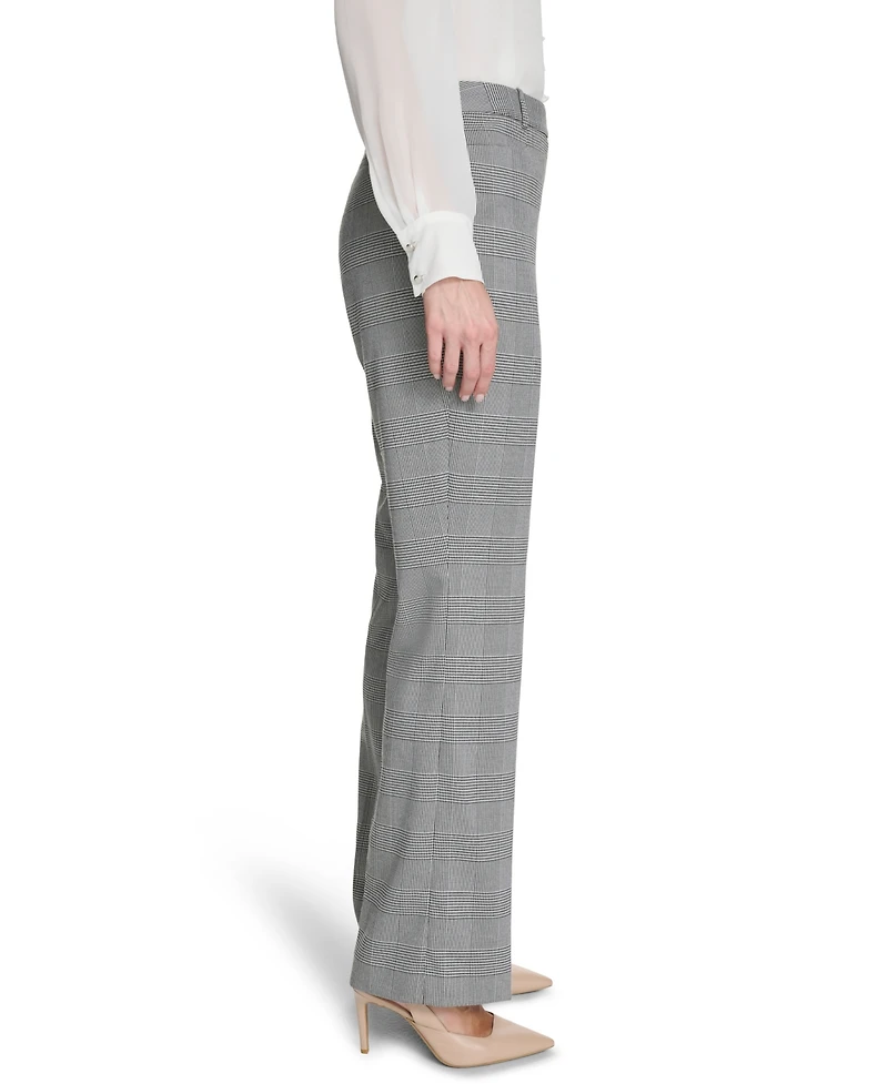 Calvin Klein Women's Houndstooth Mid-Rise Pants