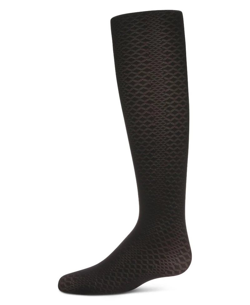 Memoi Girls Diamond Semi-Opaque Tights