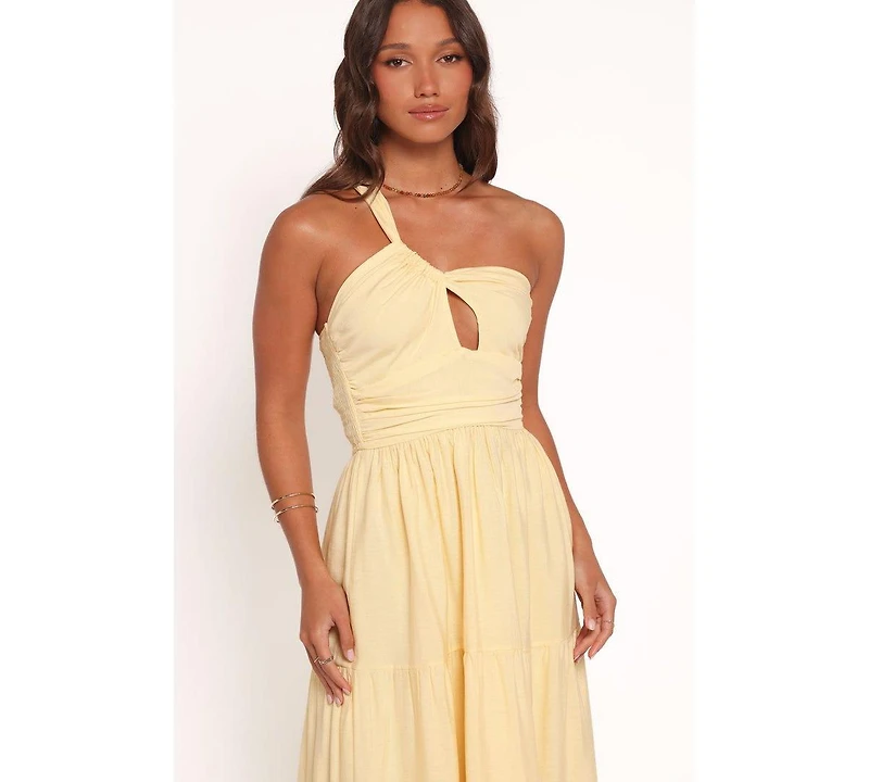 Petal and Pup Women's Vinny One Shoulder Maxi Dress - Yellow