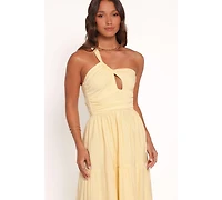 Petal and Pup Women's Vinny One Shoulder Maxi Dress - Yellow