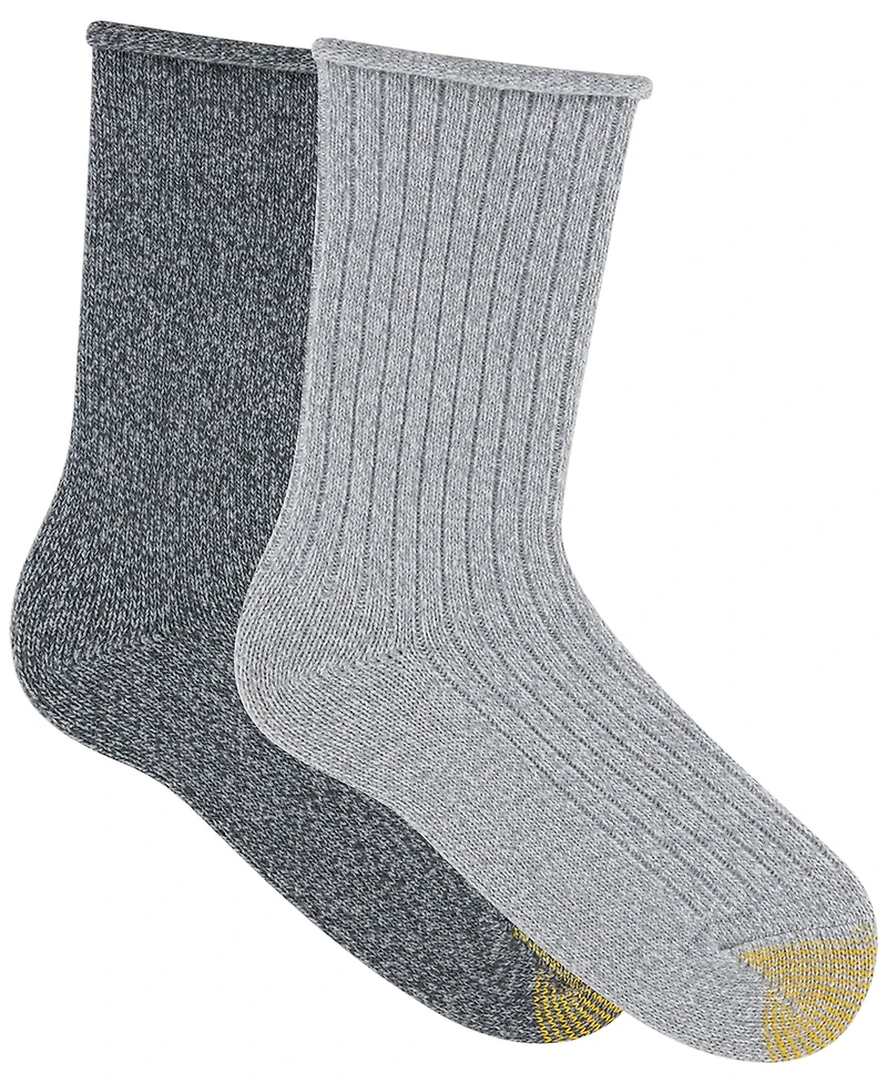 Gold Toe Women's 2-Pack Super Soft Crew Socks