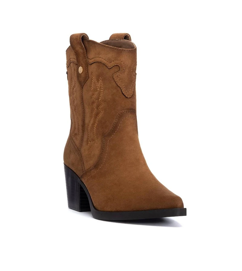 Women's Suede Italian Western Booties By Xti