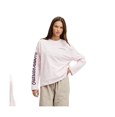 Cotton On Women's Active Long Sleeve Graphic Crew
