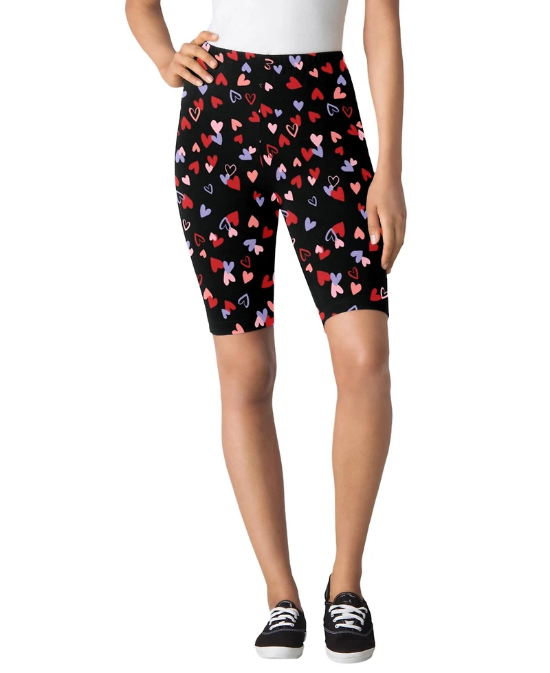 Woman Within Plus Stretch Cotton Bike Short