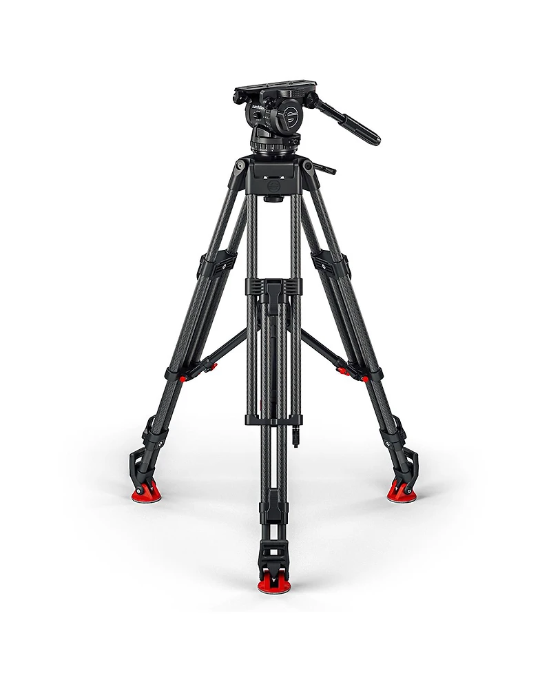 Sachtler Cine 30 Fluid Head with Efp 2 Cf 3-Section Carbon Fiber Tripod and Mid-Level Spreader