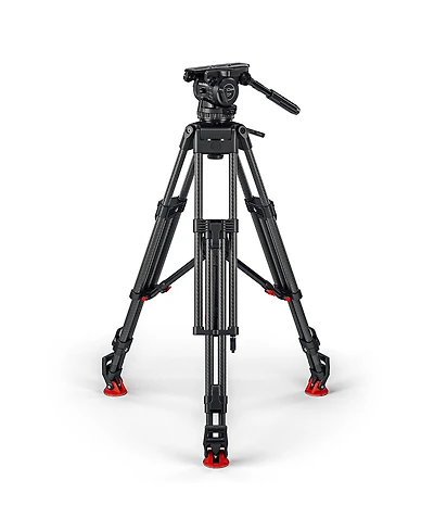 Sachtler Cine 30 Fluid Head with Efp 2 Cf 3-Section Carbon Fiber Tripod and Mid-Level Spreader