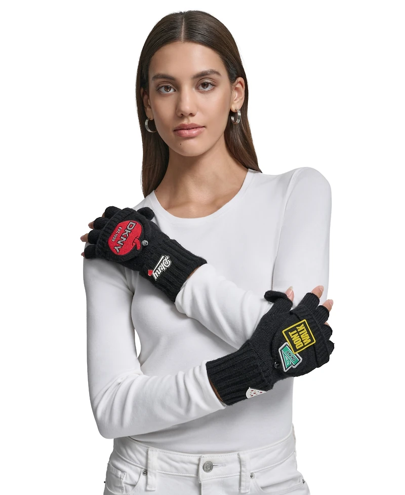 Dkny Women's Nyc Flip Top Gloves