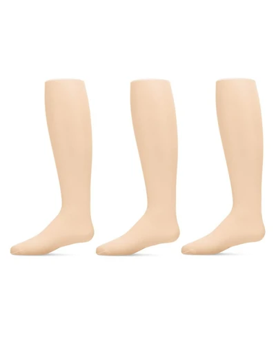 Memoi Girls 3 Pair Pack Basic Sheer 30 Denier Tights