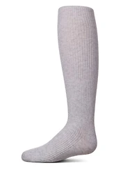 Memoi Big Girls' Thin Ribbed Cotton Tights