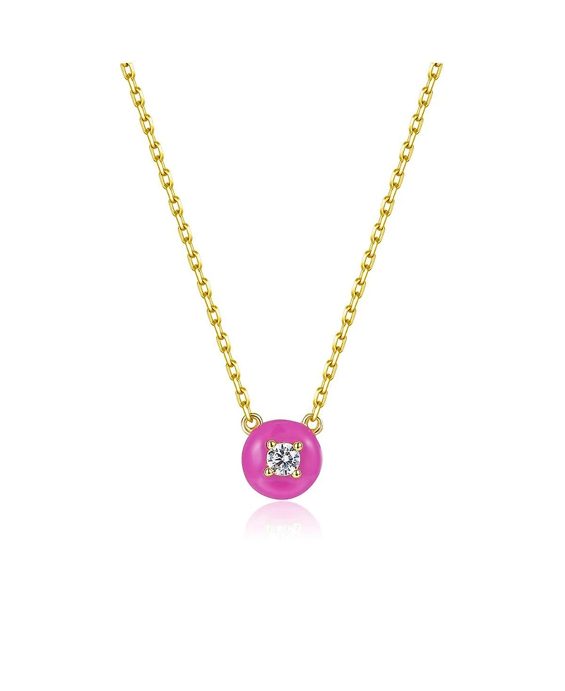 Anna Zuckerman Petit Cupcake Necklace in Rose