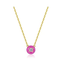 Anna Zuckerman Petit Cupcake Necklace in Rose