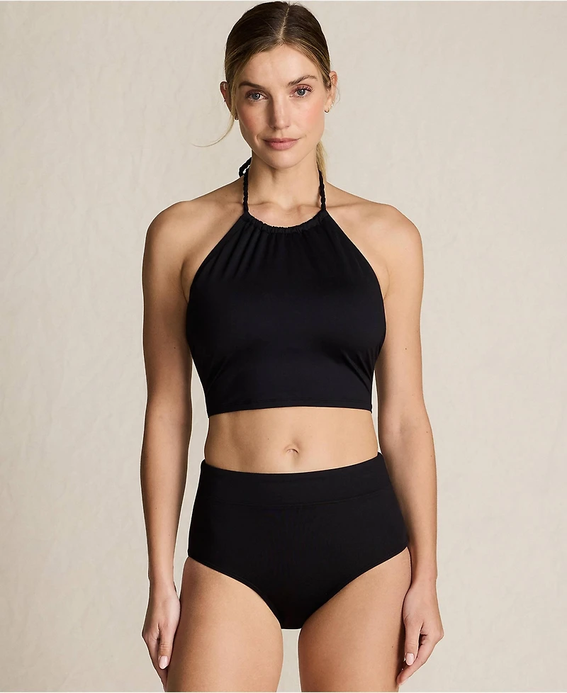 Lands' End Women's High Neck Halter Bikini Top