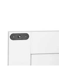 Casainc Bathroom Floor Storage Cabinet with Double Door and Adjustable Shelf