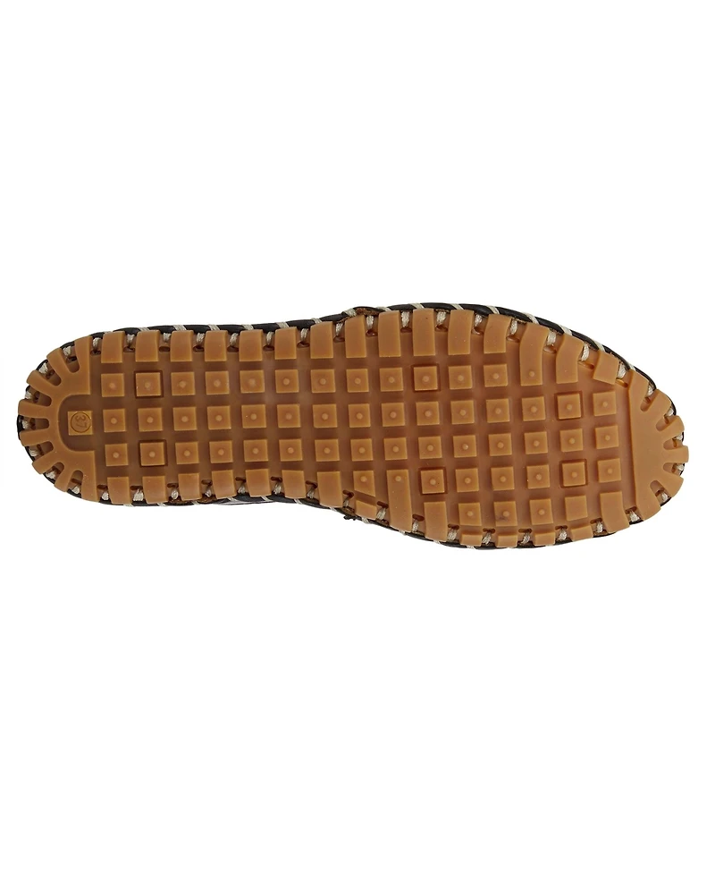 Spring Step Kathaleta Leather Slip-On Comfort Flats with V-Elastic Notch, Arch Support & Removable Insole
