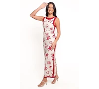 Petal and Pup Women's Fiori Maxi Dress - Red