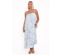 Petal and Pup Women's Margherita Maxi Dress - Blue Hibiscus